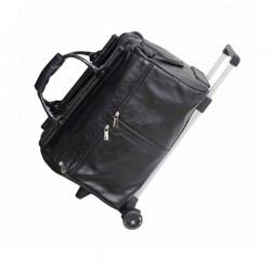 Bolsa de Viagem Com Rodinhas Couro Legítimo Personalizada