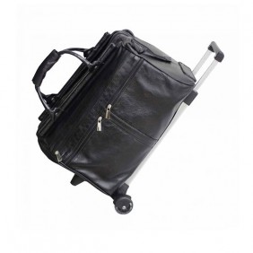 Bolsa de Viagem Com Rodinhas Couro Legítimo Personalizada