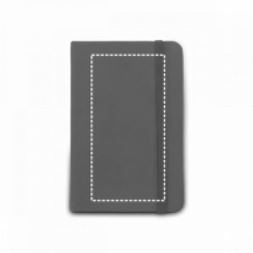 Caderneta Tipo Moleskine Couro Sintético Personalizada Para Brindes