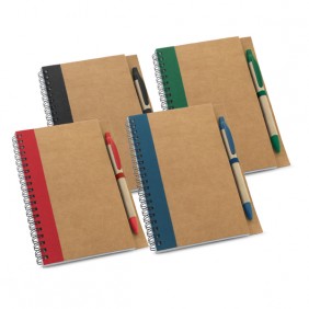 Caderno Sustentável Kraft Com Caneta Personalizado