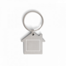 Chaveiro Alumínio Formato Casa Personalizado
