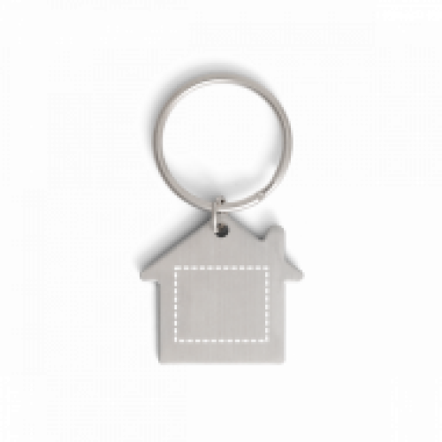 Chaveiro Alumínio Formato Casa Personalizado