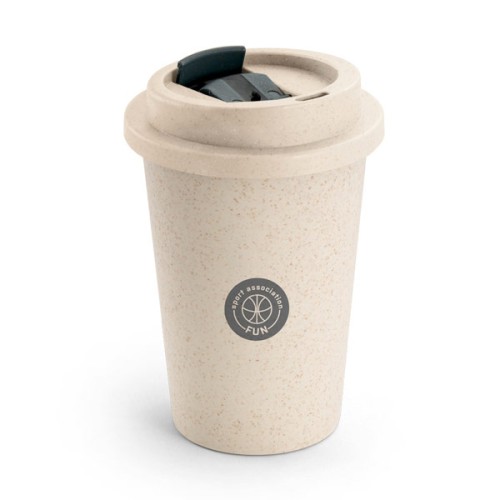 Copo Com Tampa 380ml de Fibra de Bambu Personalizado Copo Com Tampa 380ml de Fibra de Bambu Personalizado