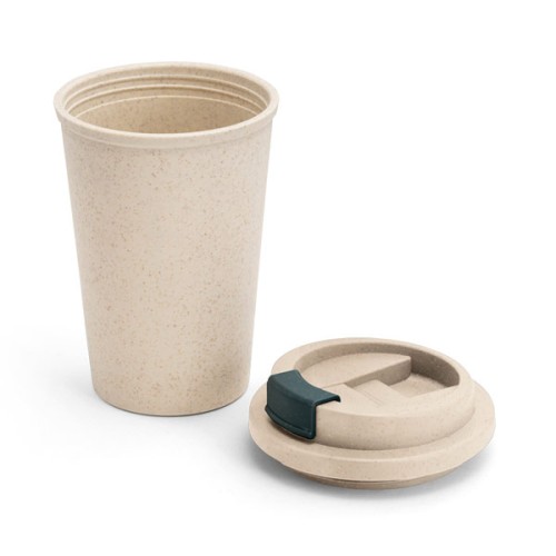 Copo Com Tampa 380ml de Fibra de Bambu Personalizado Copo Com Tampa 380ml de Fibra de Bambu Personalizado