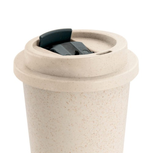 Copo Com Tampa 380ml de Fibra de Bambu Personalizado Copo Com Tampa 380ml de Fibra de Bambu Personalizado