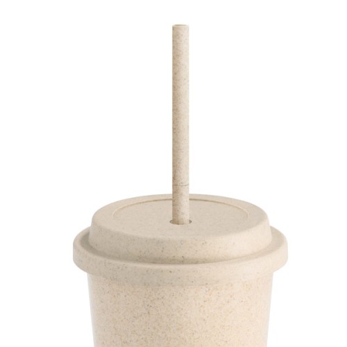 Copo Fibra de Bambu 450ml Com Canudo e Tampa Personalizado Copo Fibra de Bambu 450ml Com Canudo e Tampa Personalizado