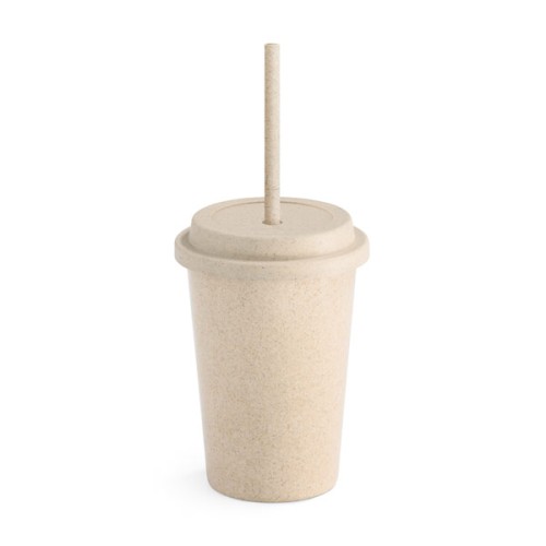 Copo Fibra de Bambu 450ml Com Canudo e Tampa Personalizado Copo Fibra de Bambu 450ml Com Canudo e Tampa Personalizado