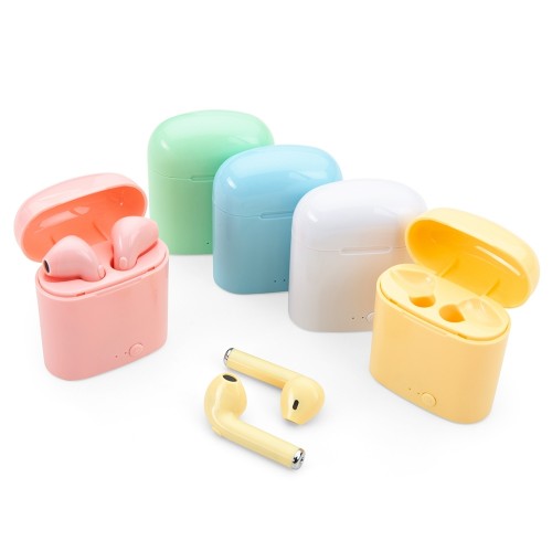 Fone de Ouvido Bluetooth Com Case Personalizado Fone de Ouvido Bluetooth Com Case Personalizado