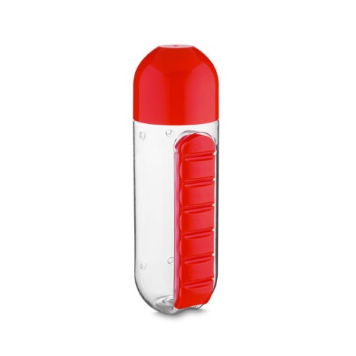Garrafa de Água 600 ml Com Porta Comprimido Personalizada Garrafa de Água 600 ml Com Porta Comprimido Personalizada