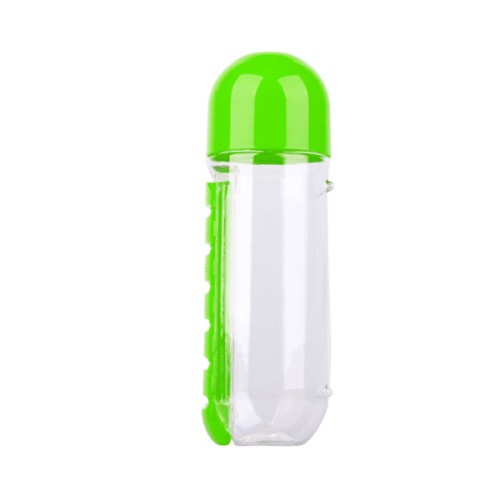 Garrafa de Água 600 ml Com Porta Comprimido Personalizada Garrafa de Água 600 ml Com Porta Comprimido Personalizada
