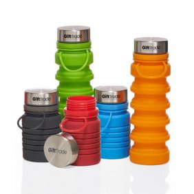 Garrafa Retrátil de Silicone Personalizada