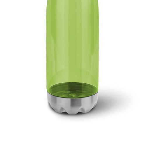 Garrafa Squeeze Plástico Translúcido 700ml Com Base e Tampa de Inox Personalizado