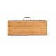 Kit Churrasco Aço Inox Com Maleta Bambu Personalizado
