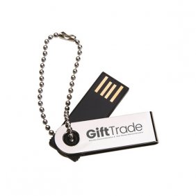 Mini Pen Drive Slim Giratório Personalizado