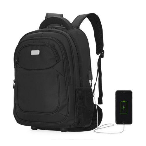 Mochila de Rodinha Com USB Personalizada