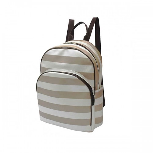Mochila Listrada Couro Sintético Personalizada Mochila Listrada Couro Sintético Personalizada