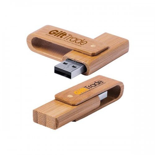Pen Drive Bambu Giratório Personalizado Para Brindes Pen Drive Bambu Giratório Personalizado Para Brindes