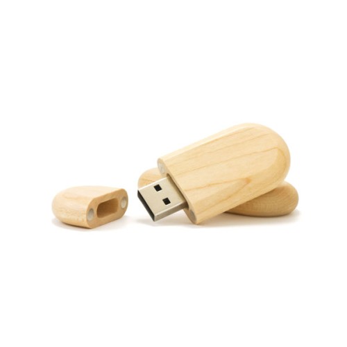 Pen Drive Bambu Oval Personalizado Pen Drive Bambu Oval Personalizado
