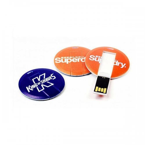 Pen Drive Cartão Redondo Personalizado Pen Drive Cartão Redondo Personalizado