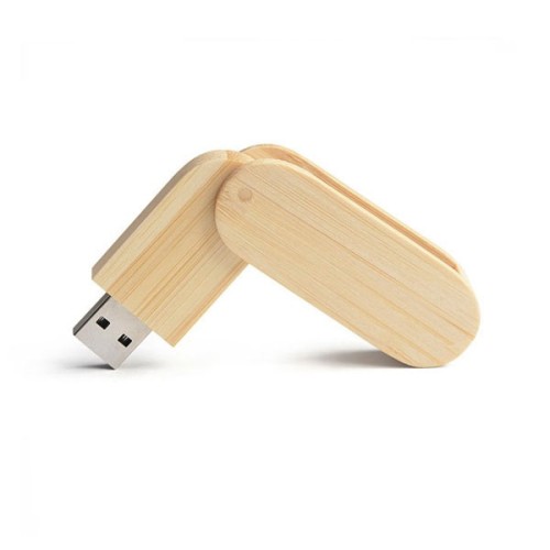 Pen Drive de Madeira Giratório Personalizado Pen Drive de Madeira Giratório Personalizado