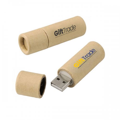 Pen Drive Tubo de Papel Reciclado Personalizado Pen Drive Tubo de Papel Reciclado Personalizado