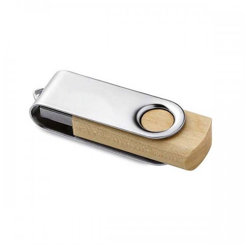 Pen Drive Twist de Madeira Personalizado Pen Drive Twist de Madeira Personalizado