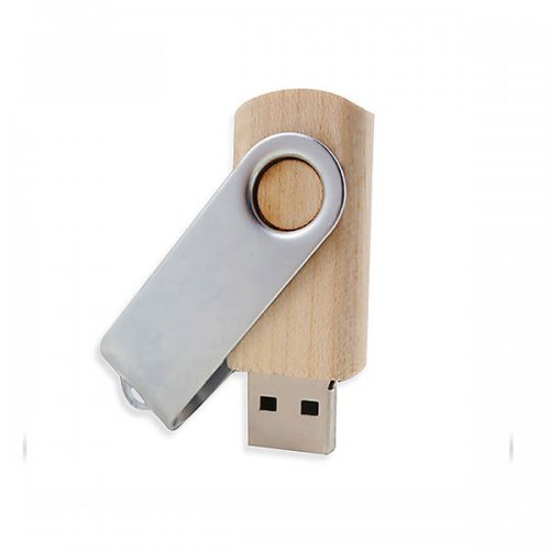 Pen Drive Twist de Madeira Personalizado Pen Drive Twist de Madeira Personalizado