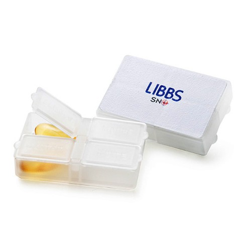 Porta Comprimido Com 4 Compartimentos Personalizado 