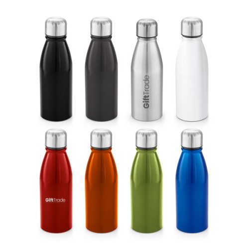 Squeeze de Alumínio 500ml Com Tampa de Inox Personalizado Squeeze de Alumínio 500ml Com Tampa de Inox Personalizado