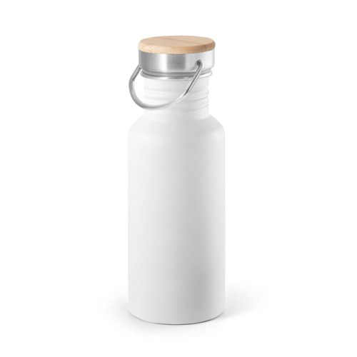 Squeeze de Inox 540ml Com Tampa de Bambu Personalizado Para Brindes Squeeze de Inox 540ml Com Tampa de Bambu Personalizado Para Brindes